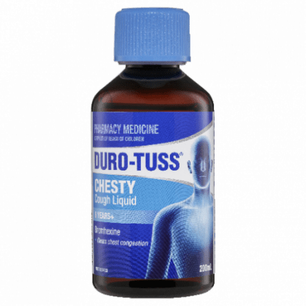 Duro-Tuss Chesty Cough Regular Liquid 200mL - 9314057003725 are sold at Cincotta Discount Chemist. Buy online or shop in-store.