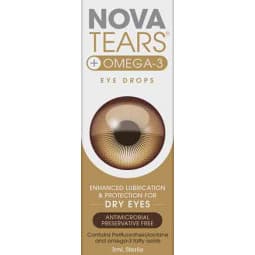 Nova Tears Omega-3 Lubricant Eye Drops 3mL - 9340404001823 are sold at Cincotta Discount Chemist. Buy online or shop in-store.