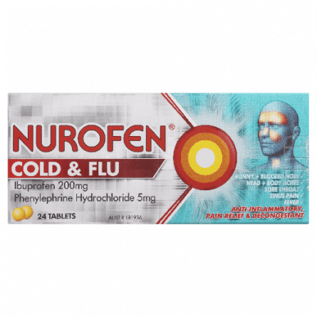 Nurofen Cold and Flu PE  24 Tablets - 9300711339200 are sold at Cincotta Discount Chemist. Buy online or shop in-store.