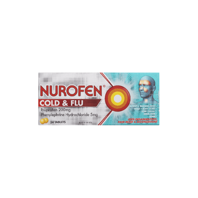 Nurofen Cold and Flu PE  24 Tablets - 9300711339200 are sold at Cincotta Discount Chemist. Buy online or shop in-store.
