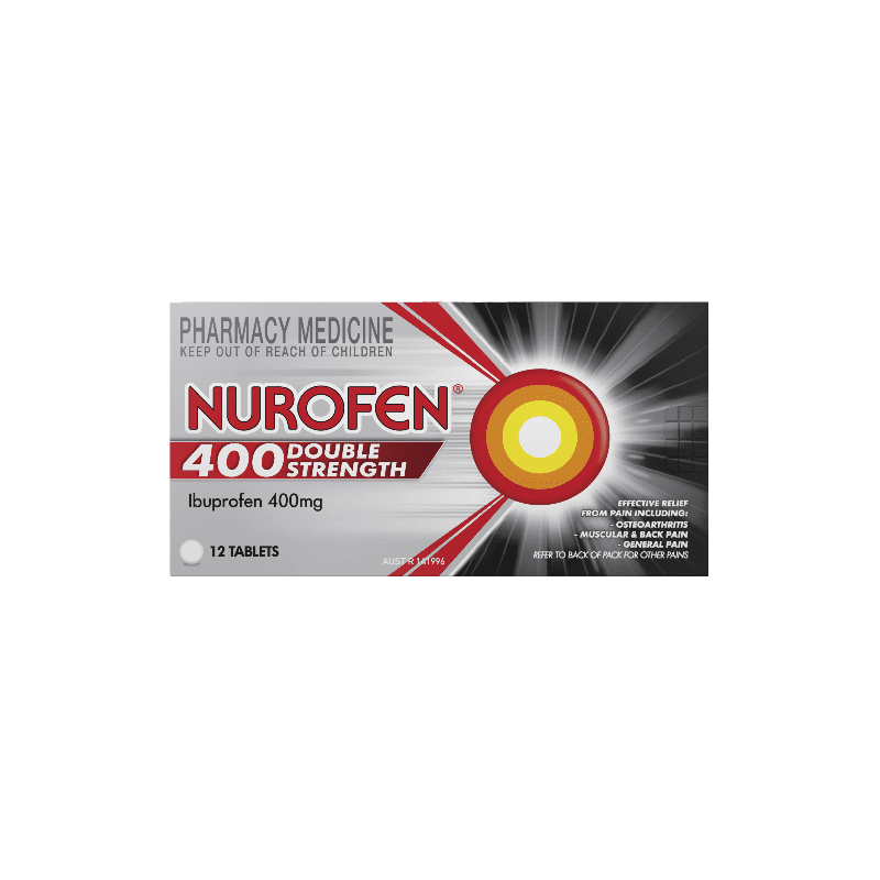 Nurofen Double Strength 400mg Tablets 12 - 9300711799639 are sold at Cincotta Discount Chemist. Buy online or shop in-store.