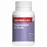 Nutra-Life Magnesium Hi-Zorb 60 capsules - 9400581048551 are sold at Cincotta Discount Chemist. Buy online or shop in-store.