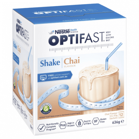 Optifast VLCD Milkshake Chai 53g 12 pack - 7613035723924 are sold at Cincotta Discount Chemist. Buy online or shop in-store.