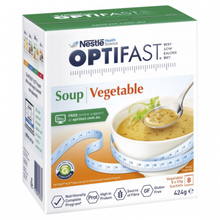 Optifast VLCD Soup Vegetable 53g 8 pack - 7613036045841 are sold at Cincotta Discount Chemist. Buy online or shop in-store.
