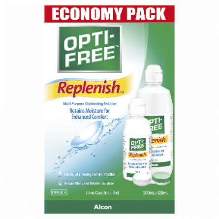 Optifree Replenish Economy 300mLand120mL - 9317046635594 are sold at Cincotta Discount Chemist. Buy online or shop in-store.