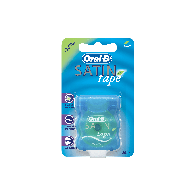 Oral B Satin Tape Mint 25M - 9300647788707 are sold at Cincotta Discount Chemist. Buy online or shop in-store.
