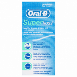 Oral B Dental Floss Super Floss 50 pk - 300410825522 are sold at Cincotta Discount Chemist. Buy online or shop in-store.