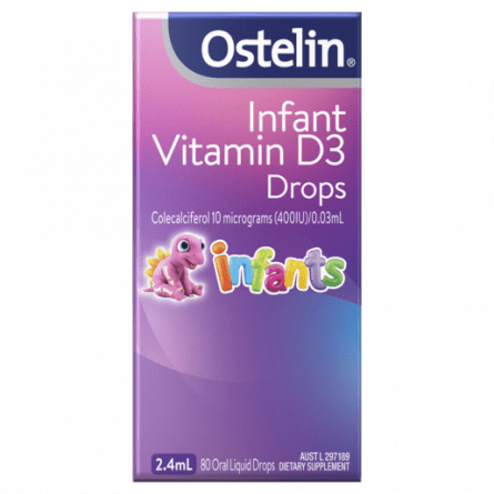Ostelin Infant Vitamin D3 Drops 2.4mL - 9316090506003 are sold at Cincotta Discount Chemist. Buy online or shop in-store.