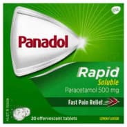 Panadol Rapid Soluble  20 Tablets - 9300673616982 are sold at Cincotta Discount Chemist. Buy online or shop in-store.