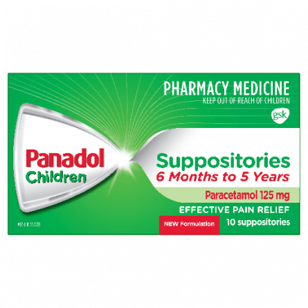 Panadol Children Suppository 125mg 10 pack - 9300673856623 are sold at Cincotta Discount Chemist. Buy online or shop in-store.