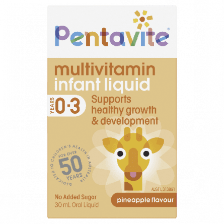 Pentavite Infant Liquid 30mL - 9354410000008 are sold at Cincotta Discount Chemist. Buy online or shop in-store.