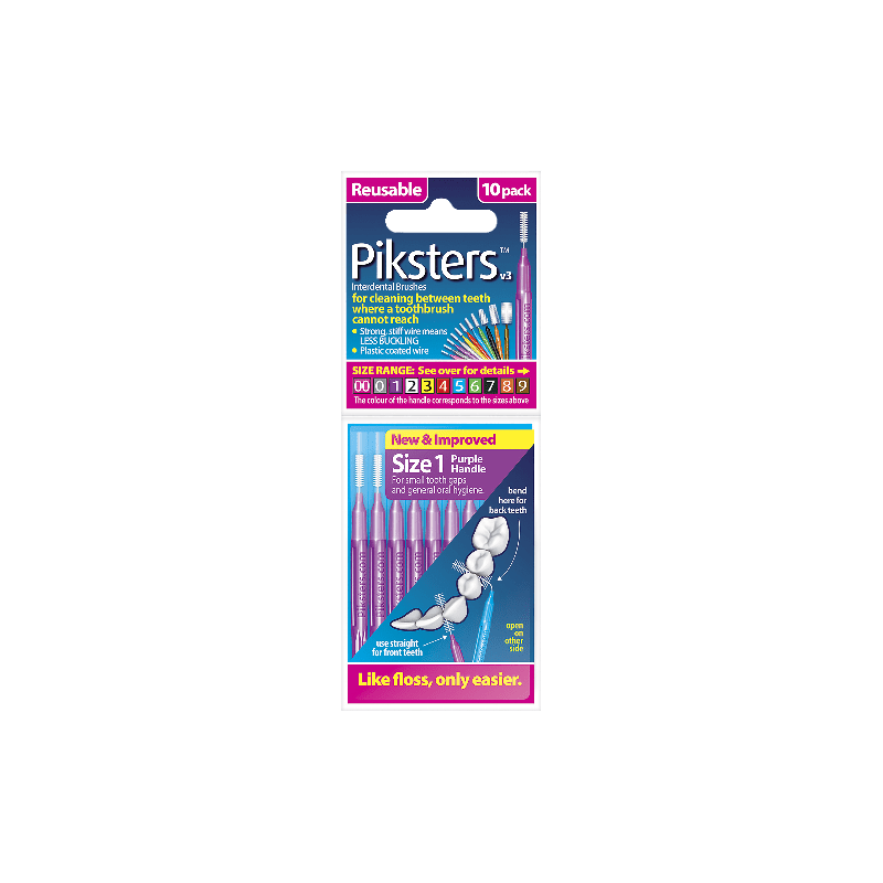 Piksters Size 1 Purple 10 pk - 9336628000018 are sold at Cincotta Discount Chemist. Buy online or shop in-store.