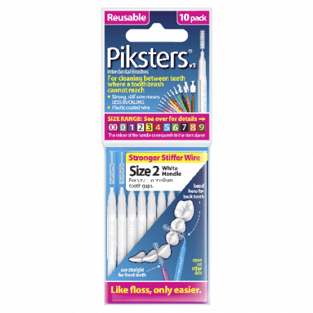 Piksters Size 2 White 10 pk - 9336628000025 are sold at Cincotta Discount Chemist. Buy online or shop in-store.