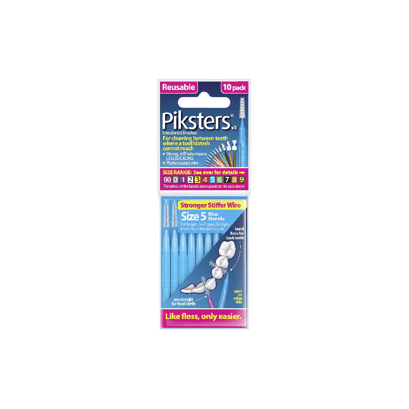 Piksters Size 5 Blue 10 pk - 9336628000056 are sold at Cincotta Discount Chemist. Buy online or shop in-store.