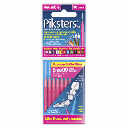 Piksters Size 00 Pink 10 pack - 9336628002036 are sold at Cincotta Discount Chemist. Buy online or shop in-store.