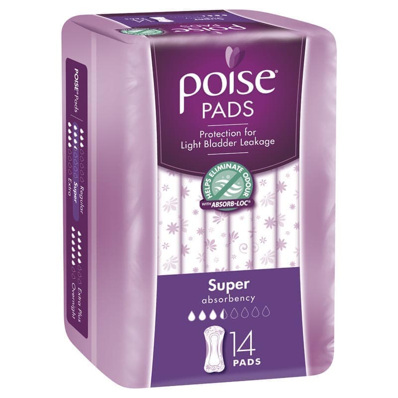 Poise Pad Super 14 pack - 9310088007671 are sold at Cincotta Discount Chemist. Buy online or shop in-store.