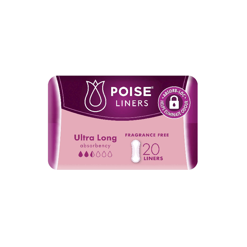 Buy Poise Liners Ultra Extra Long Liners Absorb 20 Pack at Cincotta