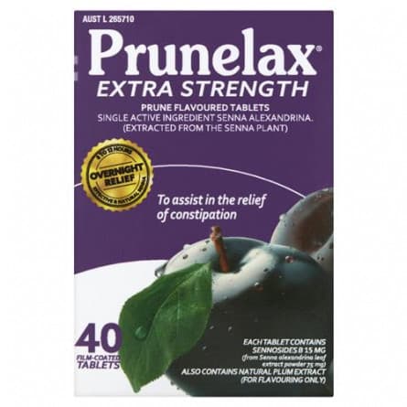 Prunelax Extra Strength Laxative 40 Tablets - 7803510003355 are sold at Cincotta Discount Chemist. Buy online or shop in-store.