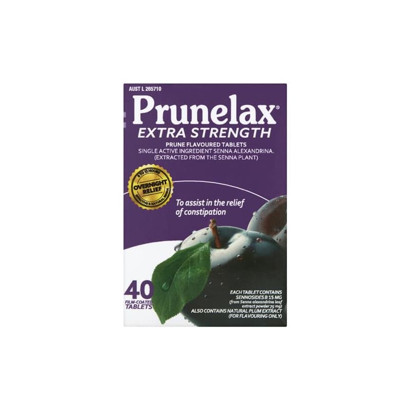 Prunelax Extra Strength Laxative 40 Tablets - 7803510003355 are sold at Cincotta Discount Chemist. Buy online or shop in-store.