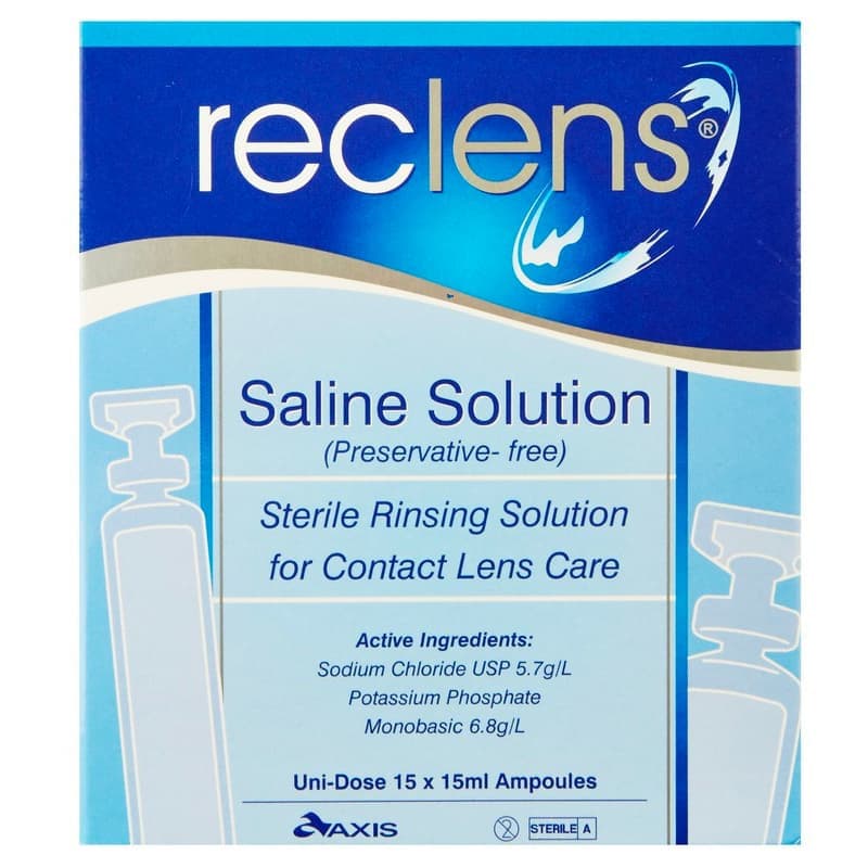 Reclens Normal Saline 15mLx15 - 9325334010374 are sold at Cincotta Discount Chemist. Buy online or shop in-store.
