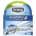 Schick Quattro Titanium Refill Blades 4 pack