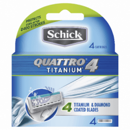 Schick Quattro Titanium Blade 4 - 4891228460174 are sold at Cincotta Discount Chemist. Buy online or shop in-store.