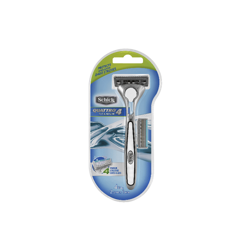 Schick Quattro Titanium Kit - 6937266702802 are sold at Cincotta Discount Chemist. Buy online or shop in-store.
