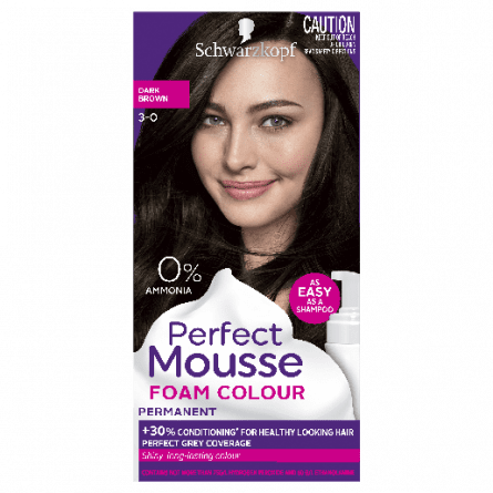 Schwarzkopf Perfect Mousse 3.0 Dark Brown - 9310714210444 are sold at Cincotta Discount Chemist. Buy online or shop in-store.