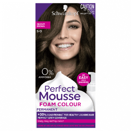 Schwarzkopf Perfect Mousse 5.0 Medium Brown - 9310714211311 are sold at Cincotta Discount Chemist. Buy online or shop in-store.