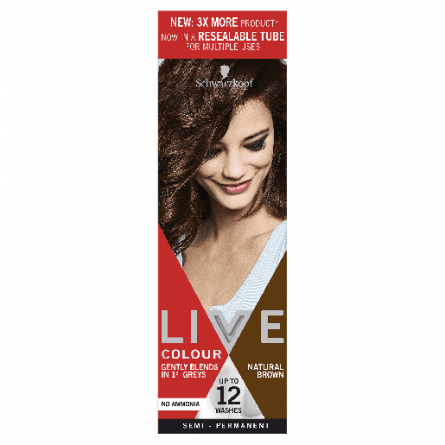 Schwarzkopf Live Colour Natural Brown 75mL - 9310714223949 are sold at Cincotta Discount Chemist. Buy online or shop in-store.