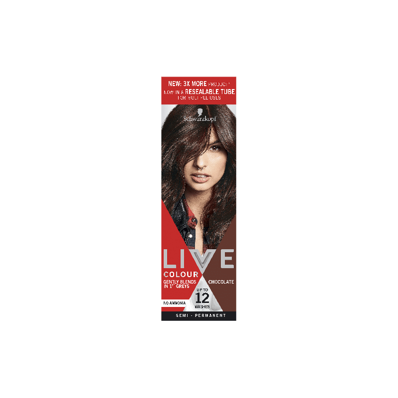 Schwarzkopf Live Colour Chocolate 75mL - 9310714223956 are sold at Cincotta Discount Chemist. Buy online or shop in-store.