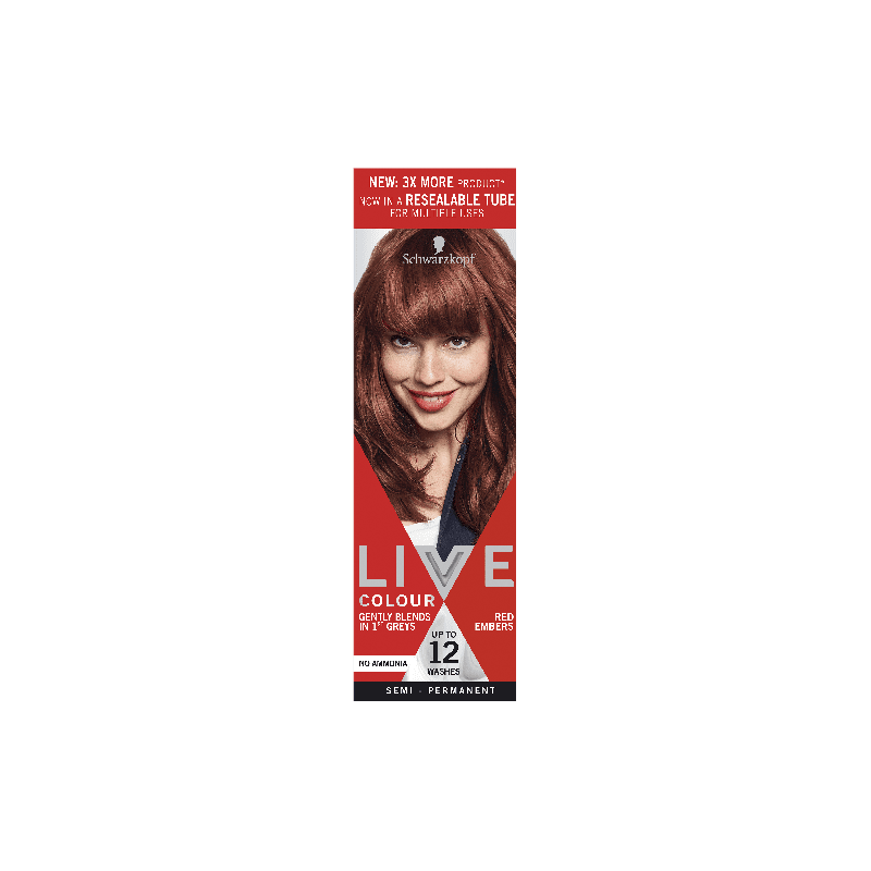 Schwarzkopf Live Colour Red Embers 75mL - 9310714223987 are sold at Cincotta Discount Chemist. Buy online or shop in-store.