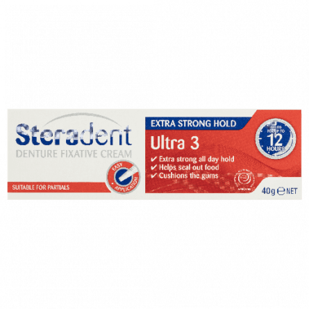 Steradent Ultra 3 Fixative 40g - 9300631826927 are sold at Cincotta Discount Chemist. Buy online or shop in-store.