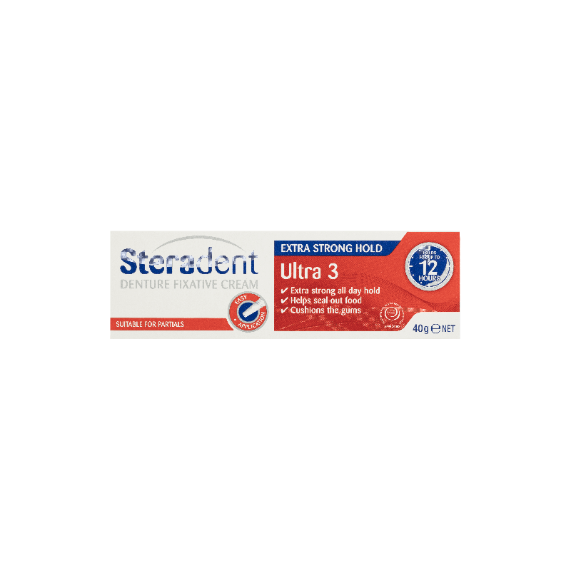 Steradent Ultra 3 Fixative 40g - 9300631826927 are sold at Cincotta Discount Chemist. Buy online or shop in-store.