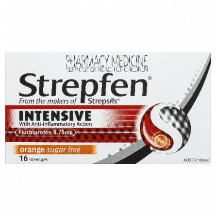Strepfen Anti-Inflammatory Orange 16 Lozenges - 93711555 are sold at Cincotta Discount Chemist. Buy online or shop in-store.