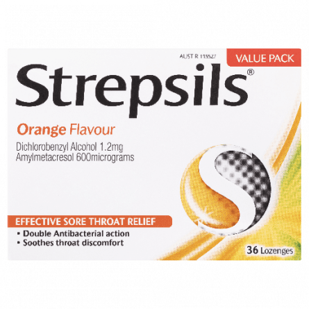 Strepsils Orange 36 Lozenges - 9300631379737 are sold at Cincotta Discount Chemist. Buy online or shop in-store.
