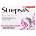 Strepsils Strawberry Sugar Free Lozenges 36