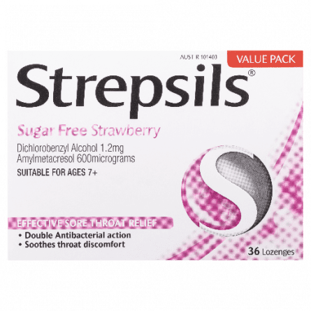 Strepsils Strawberry Sugar Free Loengesz 36 - 9300711039605 are sold at Cincotta Discount Chemist. Buy online or shop in-store.