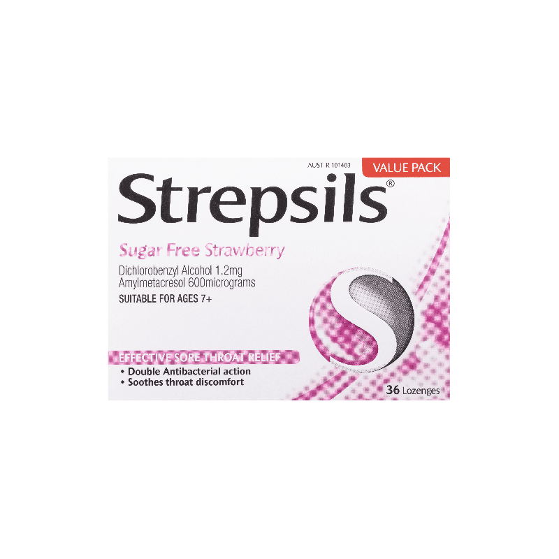 Strepsils Strawberry Sugar Free Loengesz 36 - 9300711039605 are sold at Cincotta Discount Chemist. Buy online or shop in-store.