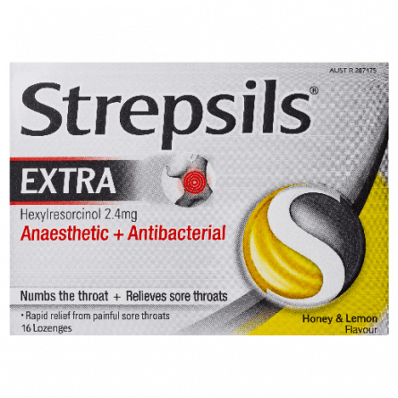 Strepsils Loz Honey & Lemon Extra 16 - 9300711650466 are sold at Cincotta Discount Chemist. Buy online or shop in-store.