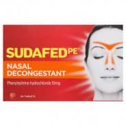 Sudafed Pe Nasal Decongestant  24 Tablets - 9310059064207 are sold at Cincotta Discount Chemist. Buy online or shop in-store.