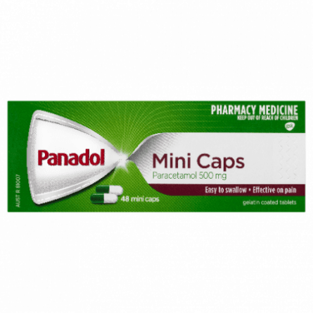 Panadol Mini 48 Capsules - 9300673818027 are sold at Cincotta Discount Chemist. Buy online or shop in-store.