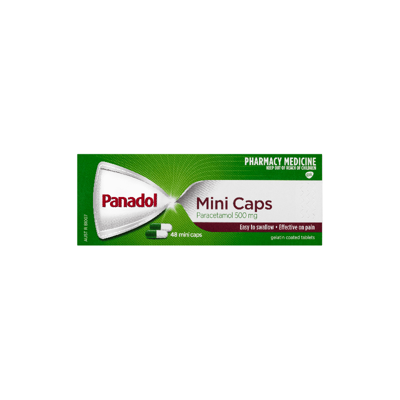 Panadol Mini 48 Capsules - 9300673818027 are sold at Cincotta Discount Chemist. Buy online or shop in-store.
