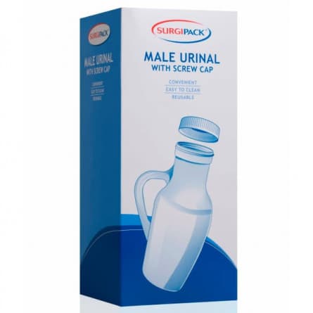 SurgiPack Male Urinal With Screw Cap - 9313776063621 are sold at Cincotta Discount Chemist. Buy online or shop in-store.