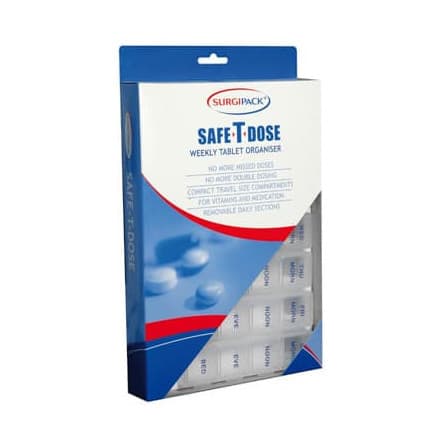 SurgiPack Safe T Dose Weekly Organiser Large - 9313776064734 are sold at Cincotta Discount Chemist. Buy online or shop in-store.