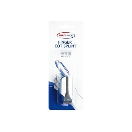 Surgipack Finger Cot Splint Small 6475 - 9313776064758 are sold at Cincotta Discount Chemist. Buy online or shop in-store.