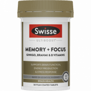 Swisse Ultiboost Memory+ Focus Tab 50 - 9311770588034 are sold at Cincotta Discount Chemist. Buy online or shop in-store.