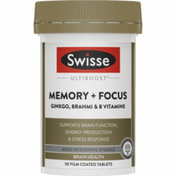 Swisse Ultiboost Memory+ Focus Tab 50 - 9311770588034 are sold at Cincotta Discount Chemist. Buy online or shop in-store.