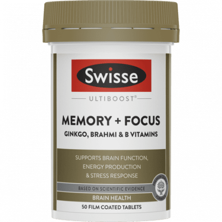 Swisse Ultiboost Memory+ Focus Tab 50 - 9311770588034 are sold at Cincotta Discount Chemist. Buy online or shop in-store.