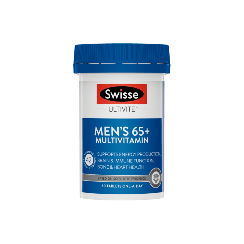 Swisse Ultivite Men 65+ Tablets 60 - 9311770589376 are sold at Cincotta Discount Chemist. Buy online or shop in-store.